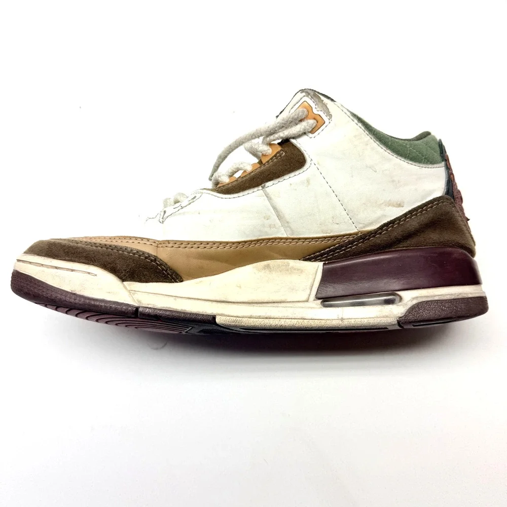 Nike/Jordan 3 Retro Year Of The Tiger Shoes Men's Size 8.5 US White/Brown